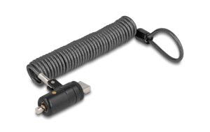 Navilock Notebook Sicherungsspiralkabel USB Typ-A Buchse mit Schlüssel