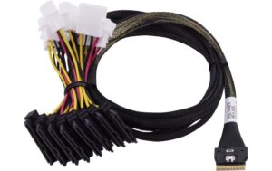 Adaptec SFF-8654 - 2xSFF-8639 x1 U.3, 0.8M Anschluss U.3 SAS/SATA/NVME HDDs&SSDs