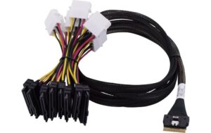 Adaptec SFF-8654 - 2xSFF-8639 x1 U.2, 0.8M Anschluss U.2 SAS/SATA/NVME HDDs&SSDs