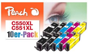 Peach Canon 550XL/551XL, PEA, Multi-10-Pack je 2x bk/pbk/c/m/y XL kaufen Schweiz | Mediatech.ch