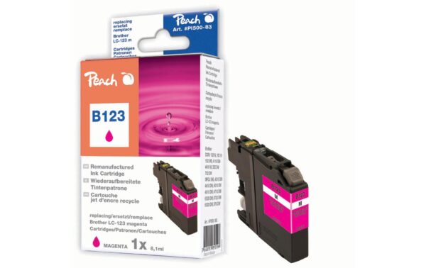 Peach Brother LC-123, magenta 8.1 ml, 860 Seiten