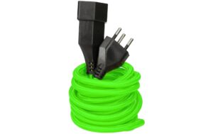Max Hauri Verlängerungskabel T12/T13 Textil 0.3m, fluo-grün