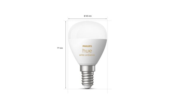 1555203_3 - Mediatech Philips Hue White Ambiance E14 Doppelpack 2x 470lm