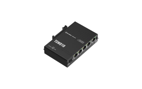 Teltonika TSW010 Industrie Switch 5x 100Mbps, 2-pin DC, 9-30V, DIN-Rail kaufen Schweiz | Mediatech.ch