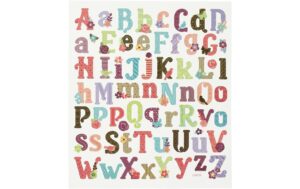 Creativ Company Sticker Alphabet ca 35 Sticker, Blatt 15 x 16.5 cm