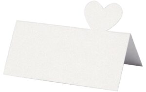 Creativ Company Tischkarte Herz chamois 8 x 8.5 cm, 120 g, 20 Stück