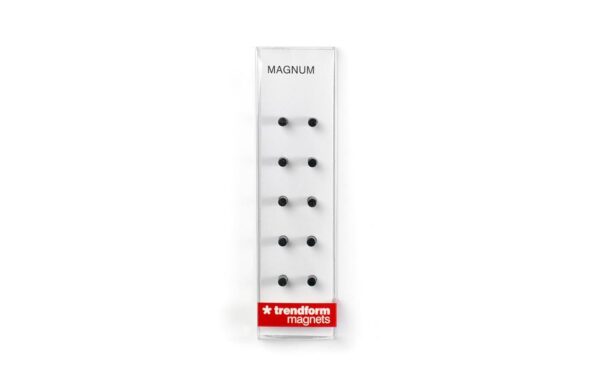 1557153_1 - Mediatech Trendform Haftmagnet Magnum 10er Set , Schwarz