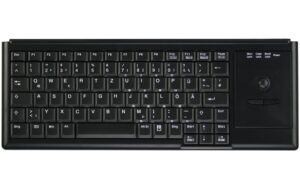 155839 - Mediatech Active Key Tastatur AK-4400TU mit optischem Trackball 1000dpi, USB, schwarz kaufen Schweiz | Mediatech.ch