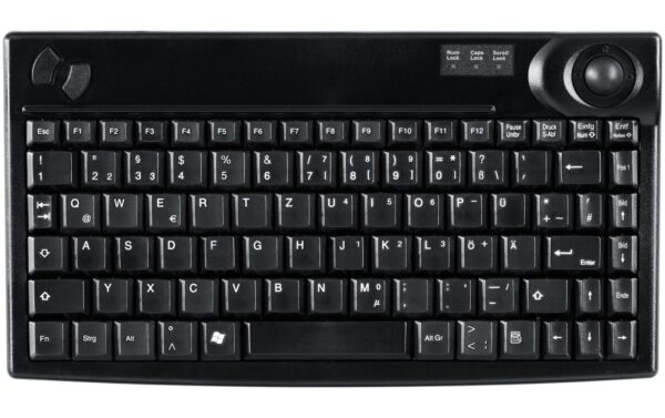 Active Key kompakt Tastatur AK-440-TU mit 19 mm Trackball, USB, schwarz kaufen Schweiz | Mediatech.ch