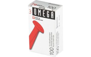 Omega Rundkopfklammern Länge 18 mm, 100 Stk
