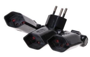 Max Hauri Abzweigstecker Clip-Clap 3xTyp13, schwarz einzeln klappbar 180° (vertikal) kaufen | Mediatech.ch