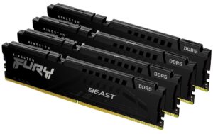 FURY Beast DDR5 64GB 4-Kit 6000MT/s 4x 16GB, CL40-40-40, 1.35V, 288Pin, XMP