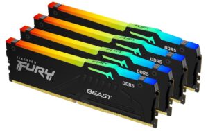 Kingston FURY Beast RGB DDR5 64GB 4-Kit 5200MT/s 4x 16GB, CL40-40-40, 1.25V, 288Pin, XMP kaufen | Mediatech.ch