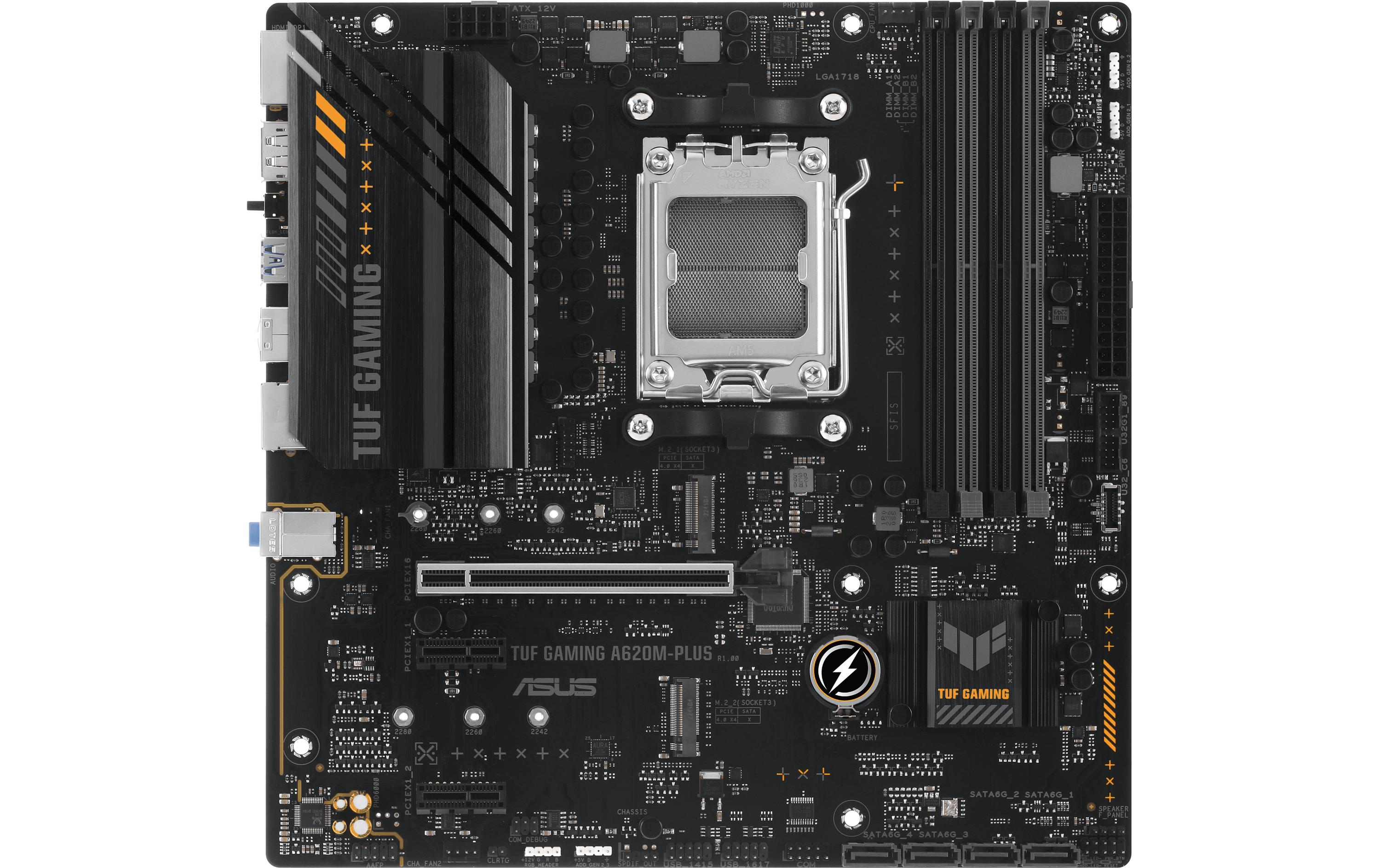 1563216_1 - Mediatech ASUS TUF GAMING A620M-PLUS, mATX, AM5 AMD A620, 4x DDR5, PCI-E 4.0