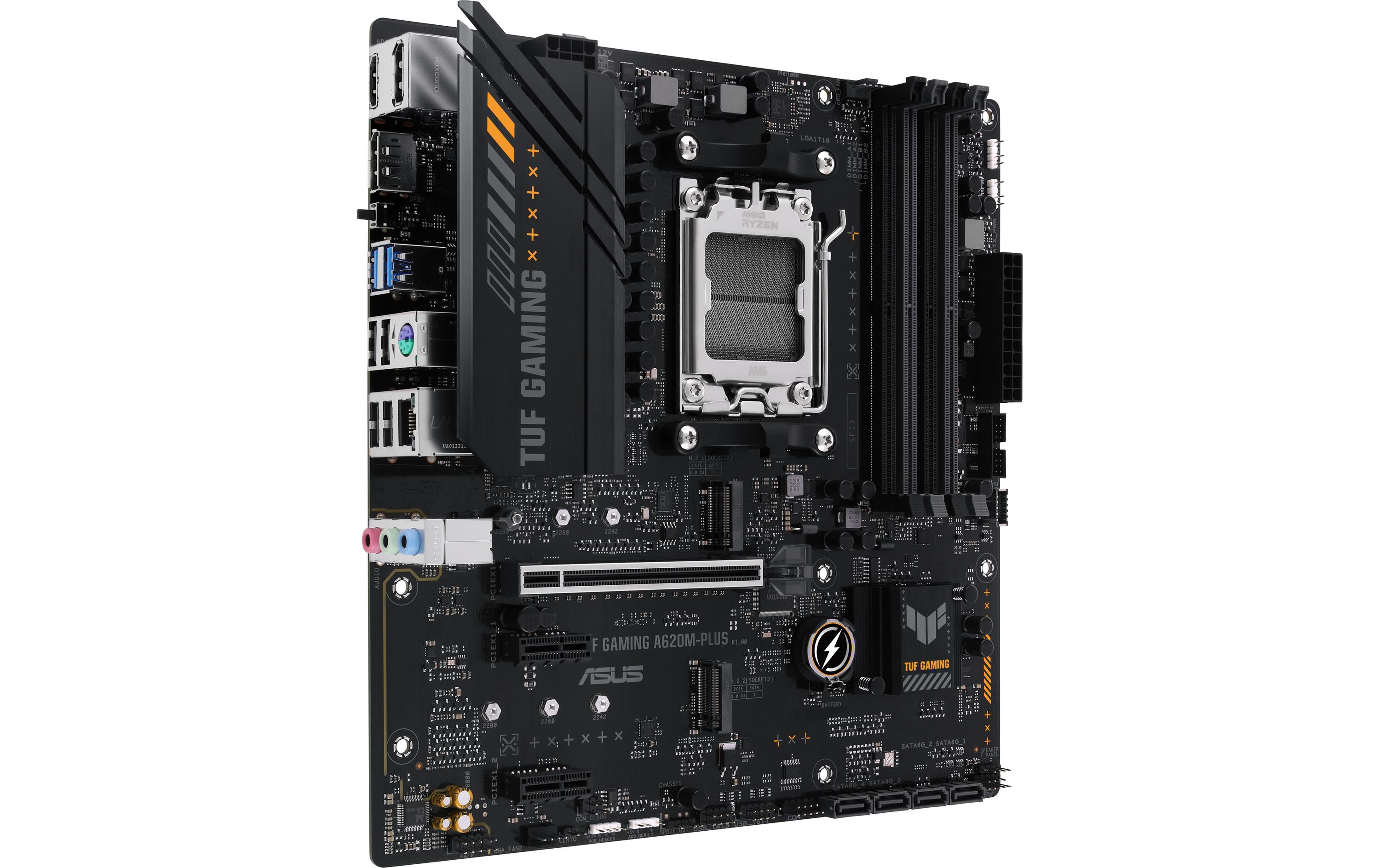 1563216_2 - Mediatech ASUS TUF GAMING A620M-PLUS, mATX, AM5 AMD A620, 4x DDR5, PCI-E 4.0