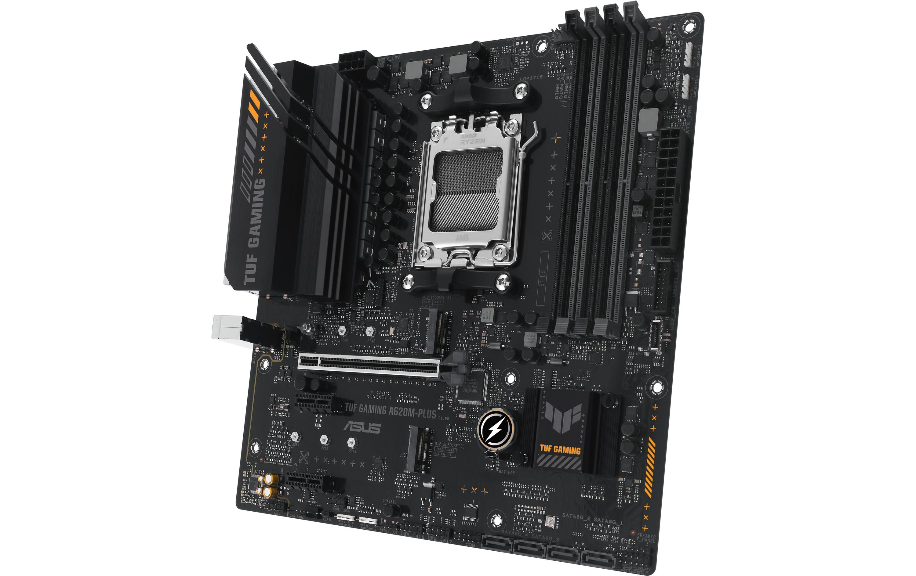 1563216_3 - Mediatech ASUS TUF GAMING A620M-PLUS, mATX, AM5 AMD A620, 4x DDR5, PCI-E 4.0