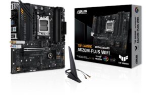 1563217 - Mediatech ASUS TUF GAMING A620M-PLUS WIFI, mATX, AM5 AMD A620, 4x DDR5, PCI-E 4.0 kaufen Schweiz | Mediatech.ch