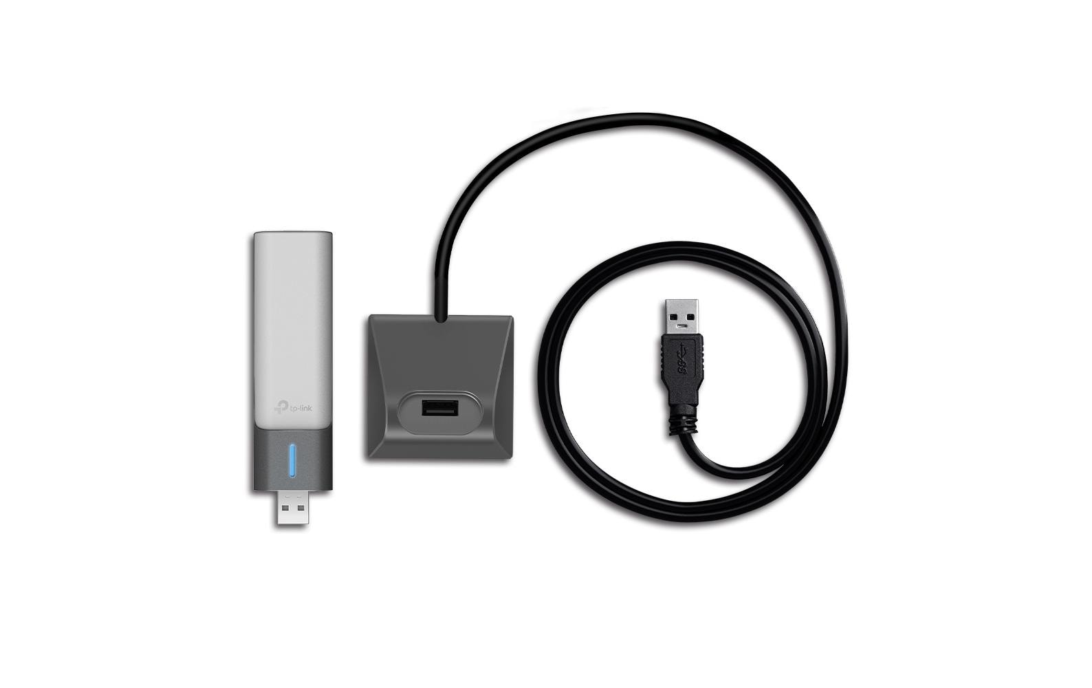 1564834_1 - Mediatech TP-Link Archer TX20UH: WiFi-6 Adapter 1201/574Mbps, USB3, High Gain Ant., Dock