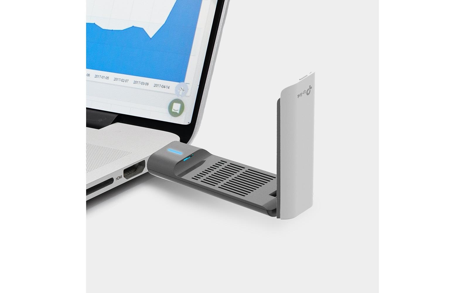 1564834_5 - Mediatech TP-Link Archer TX20UH: WiFi-6 Adapter 1201/574Mbps, USB3, High Gain Ant., Dock