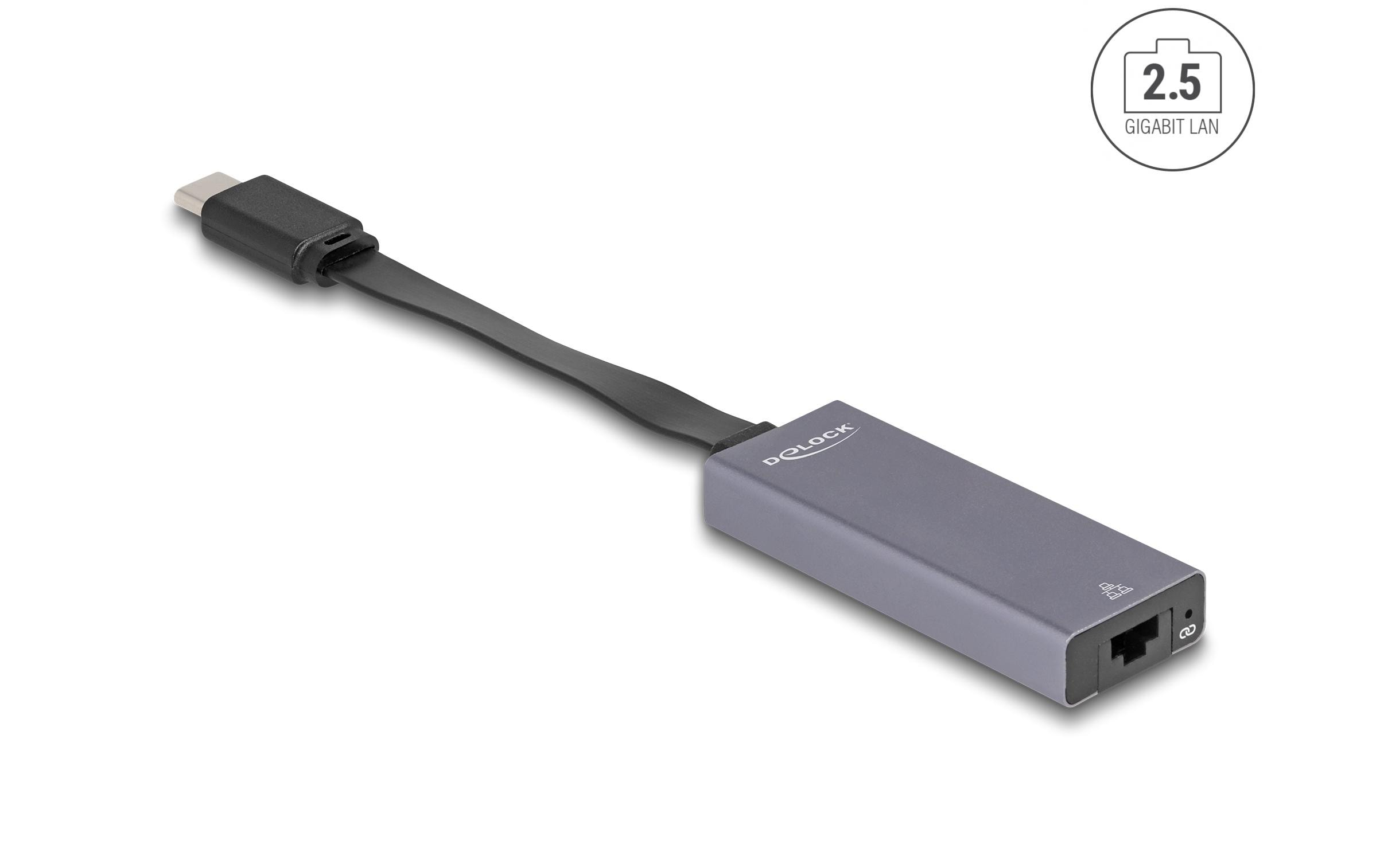 1565113_1 - Mediatech Delock USB Typ-C Adapter zu 2,5 Gigabit LAN slim