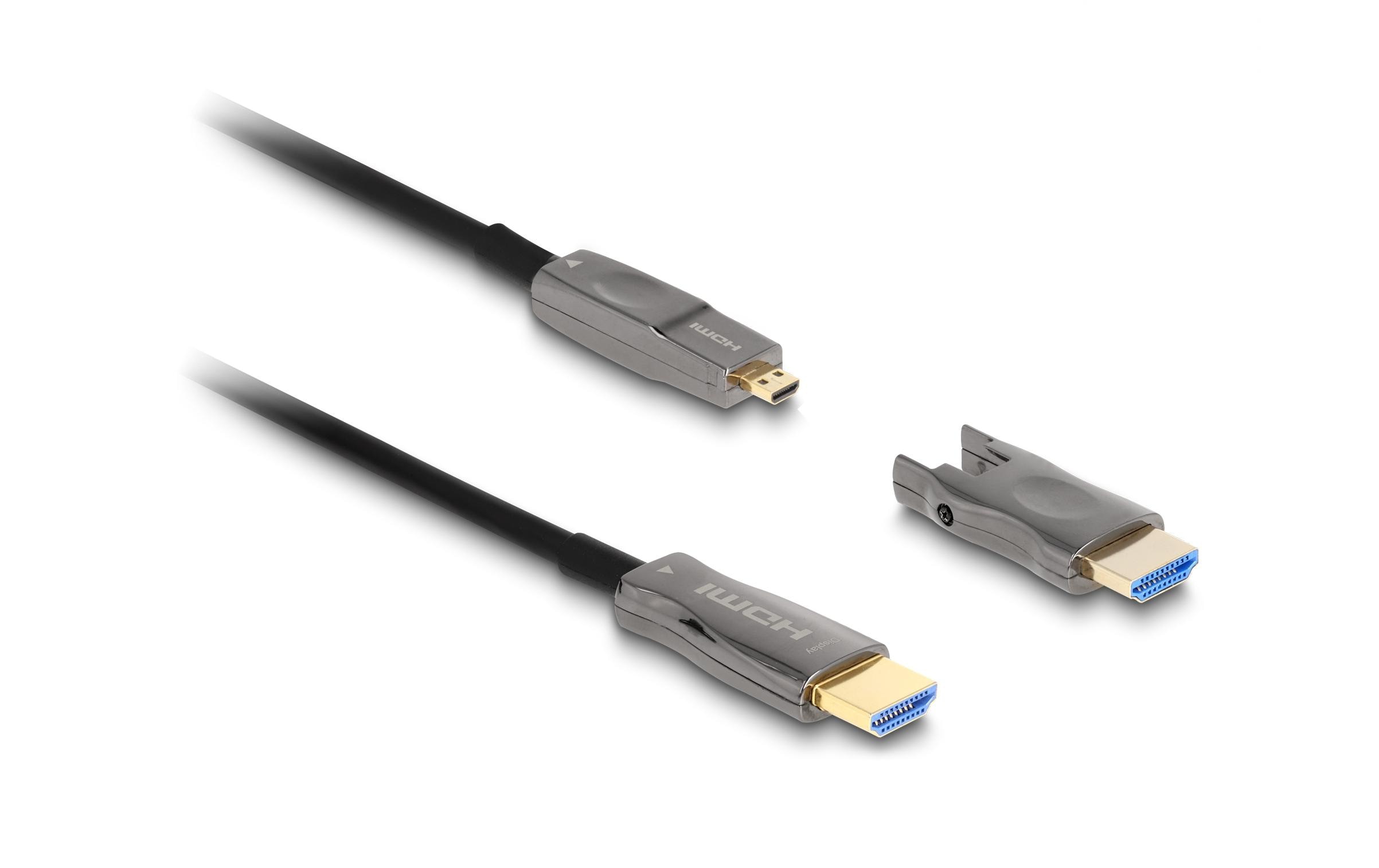 Delock Aktives Optisches 5 in 1 HDMI Kabel 8K60Hz, 15m