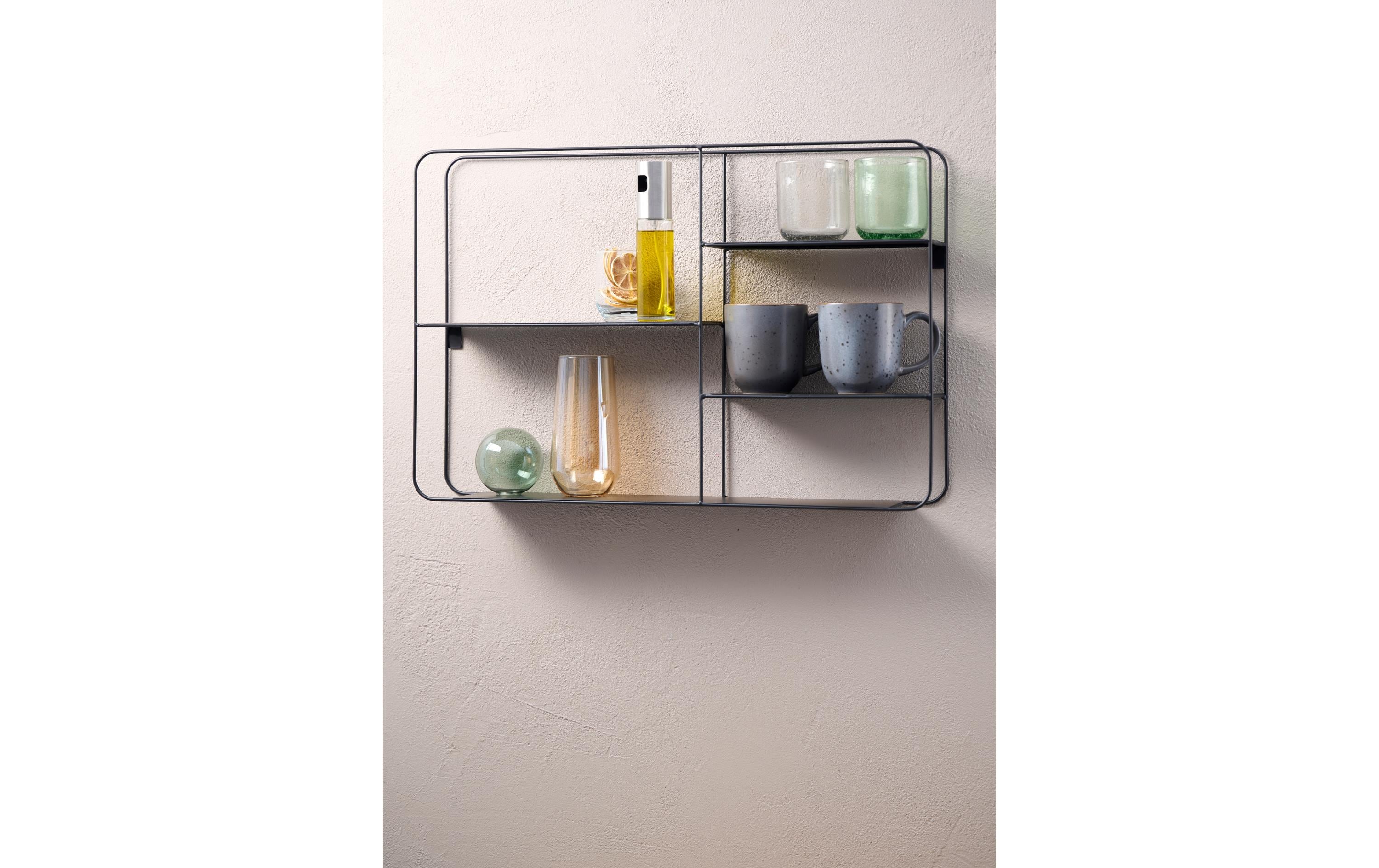 1566861_2 - Mediatech Schou Wandregal Metall, Grösse: 57X40X10cm
