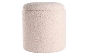 Schou Pouf MDF/Polyester, China, Ø36, H40cm