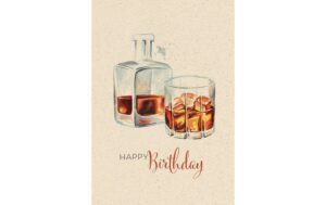 Bu Natur Verlag Geburstagskarte Whiskey, 12.2 x 17.5 cm