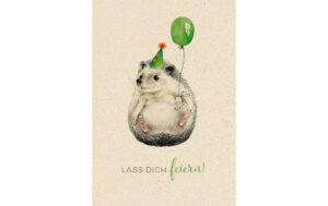 Bu Natur Verlag Geburstagskarte Lass dich feiern, 12.2 x 17.5 cm