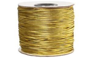 Creativ Company Elastikschnur Stärke: 1 mm, Gold, 100 m