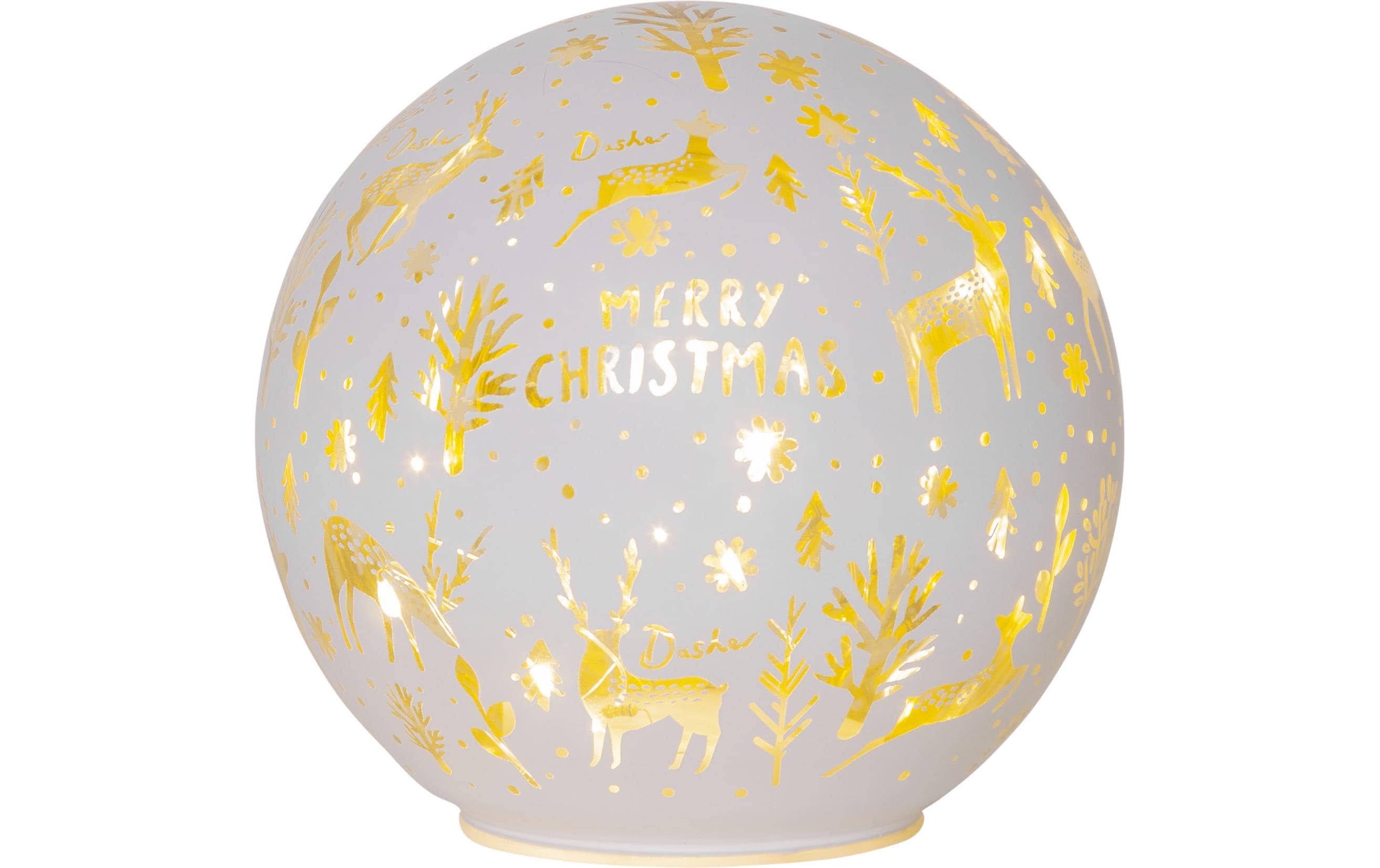 Star Trading Glas Decoration MerryX-mas IP20, Warmweiss, Weiss kaufen Schweiz | Mediatech.ch