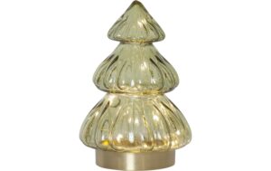 Star Trading Glas Decoration Abete IP20, Warmweiss, Grün