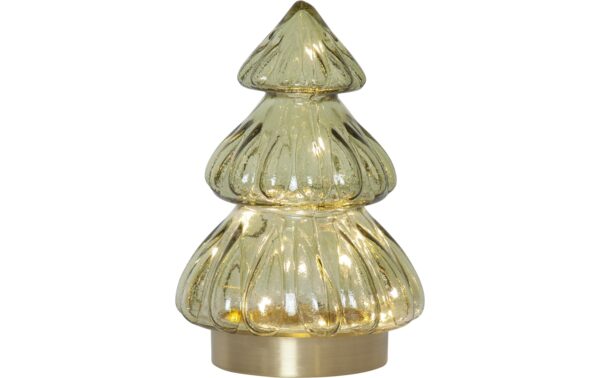 Star Trading Glas Decoration Abete IP20, Warmweiss, Grün