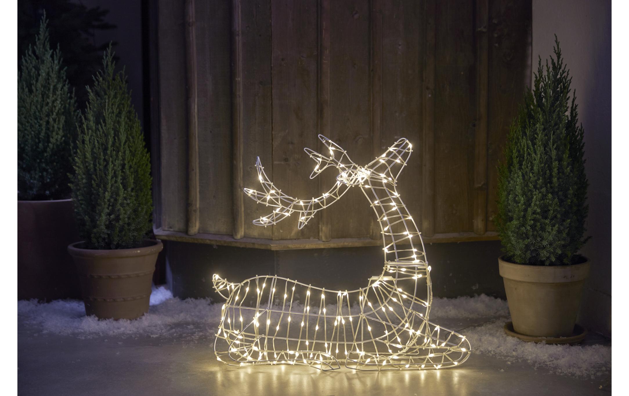 1568614_1 - Mediatech Star Trading Silhouette Atja IP44, Warmweiss, Silber