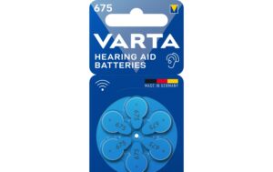 VARTA Hörgerätebatterie 675, 1.45V, 6Stk 6 Stück, Blister Verpackung