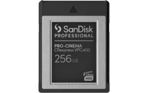 SanDisk PRO Cinema CFexpress 256GB Bis 1500 MB/s (s), 1700 MB/s (l)