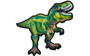 Monoquick Aufbügelbild Midi T-Rex grün
