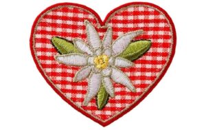 Monoquick Aufbügelbild Midi Karo Edelweiss