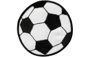 Monoquick Aufbügelbild Mini Fussball schwarz/weiss