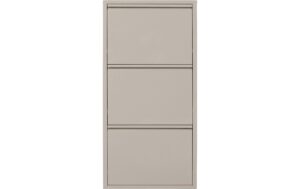 Kare Schuhschrank Caruso 3er, Creme 104 x 50 x 15 cm, Stahlblech, 6 Paar Schuhe kaufen Schweiz | Mediatech.ch
