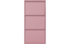 1570762 - Mediatech Kare Schuhschrank Caruso 3er, Rosa 104 x 50 x 15 cm, Stahlblech, 6 Paar Schuhe kaufen Schweiz | Mediatech.ch