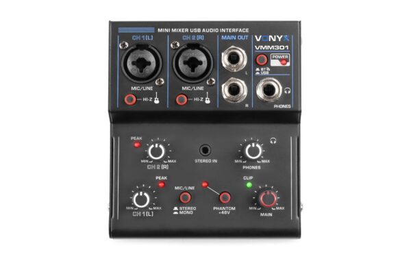 1571191 - Mediatech Vonyx VMM301 3-Kanal Mischpult mit USB Audio Interface kaufen Schweiz | Mediatech.ch