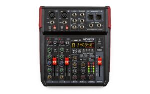 Vonyx VM-KG06 6-Channel Mixer, Multi-FX, EQ/USB/MP3