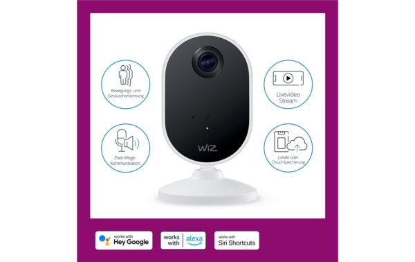 1572930_6 - Mediatech WiZ Indoor Camera WIFI, 1080P HD, IR night vision
