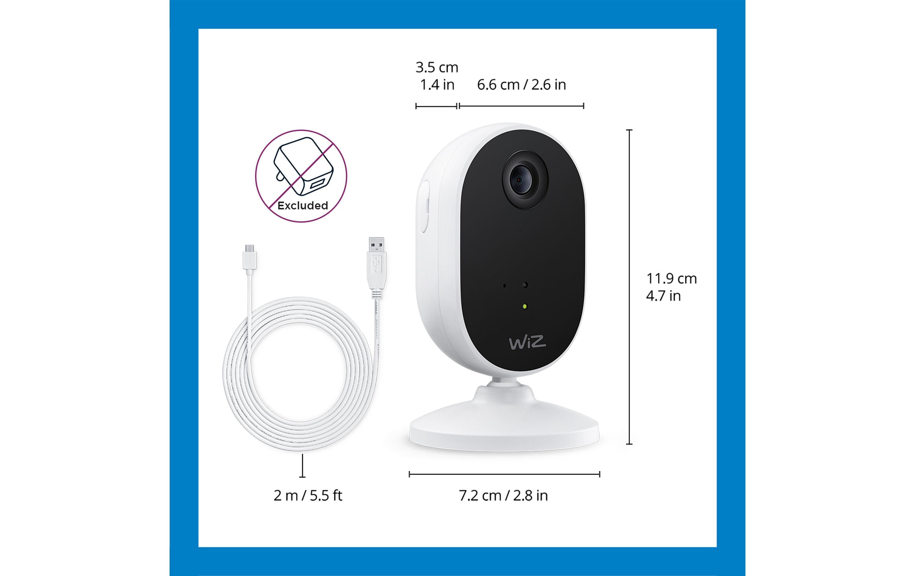 1572930_7 - Mediatech WiZ Indoor Camera WIFI, 1080P HD, IR night vision