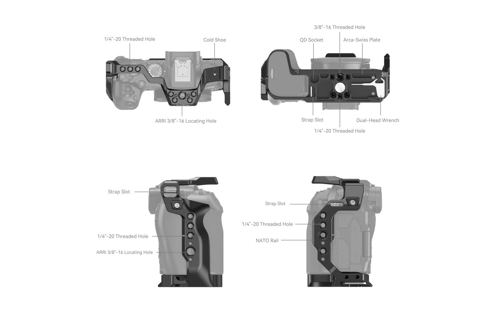 1573587_2 - Mediatech SmallRig Cage for Canon EOS R8