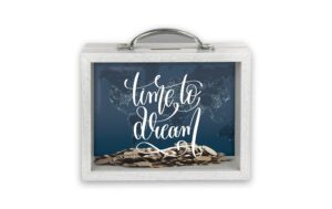 Zep Spardose Wunscherfüller Smith MDF, Glas, 6.5x21x17cm