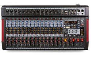 Power Dynamics PDM-T1604 16-Channel Mixer, Multi-FX, EQ/MP3
