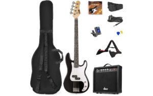 MAX GigKitBl Bass Gitarrenset, schwarz