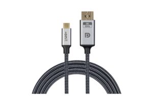 onit 8K-Videokabel C-DP schwarz/grau 3m 8K@60Hz / 32.4Gbps / bidirektional